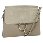 Chloe Faye Shoulder Bag Leather and Suede Medium - image 20