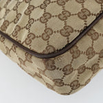 Gucci Vintage Shoulder Bag GG Canvas and Leather Small - image 12