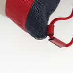 Gucci Logo Drawstring Backpack Striped Canvas Large - image 13