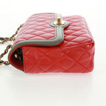 Chanel Two Tone Flap Bag Quilted Lambskin Small - image 3