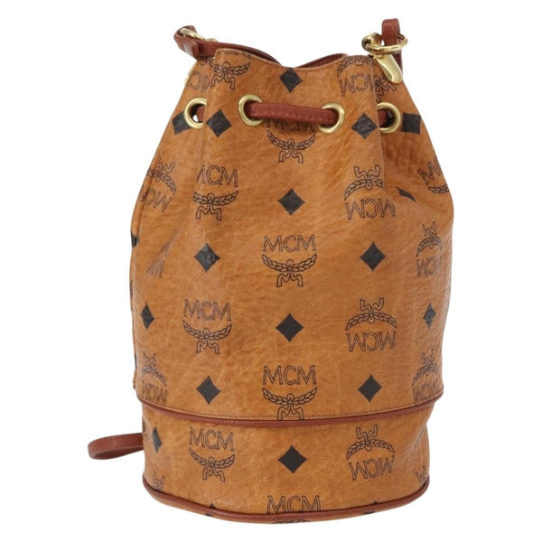MCM Visetos Shoulder bag Canvas and Leather