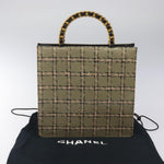 Chanel Vintage Chocolate Bar Tote Leather - image 14