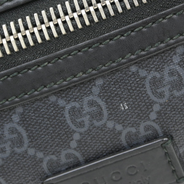 Gucci Zip Top Messenger Bag GG Coated Canvas Medium