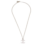 Chanel Vintage CC Pendant Long Necklace Metal - image 1