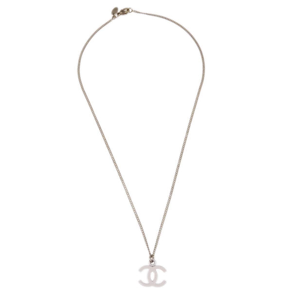 Chanel Vintage CC Pendant Long Necklace Metal - image 1