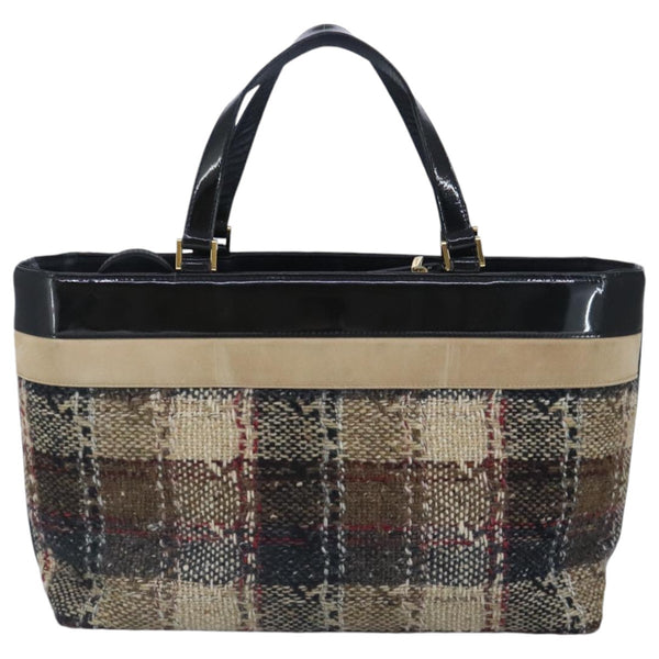 Burberry Nova Check Handbag Wool