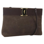 Salvatore Ferragamo Vala Shoulder Bag Suede - image 16