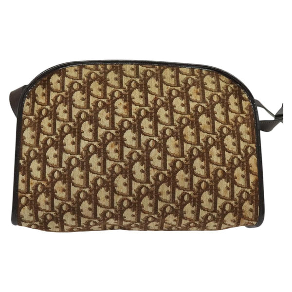 Christian Dior Vintage Trotter Shoulder Bag Canvas