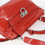 Salvatore Ferragamo Gancini handbag Patent leather - image 14