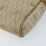 Christian Dior Vintage Honeycomb Shoulder Bag Canvas and Leather - image 10