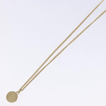 Christian Dior Vintage Logo Round Pendant Necklace Metal - image 11
