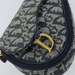 Christian Dior Vintage Saddle Coin Purse Diorissimo Canvas - image 12