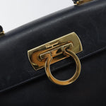 Salvatore Ferragamo Gancini Convertible Top Handle Bag Leather Medium - image 12