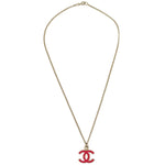 Chanel CC Logo Pendant Necklace Metal - image 1
