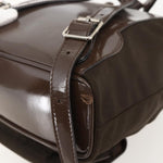 Gucci Vintage Bamboo Backpack Nylon and Patent Leather Mini - image 11