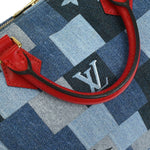 Louis Vuitton Speedy Bandouliere Bag Damier and Monogram Patchwork Denim 30 - image 7
