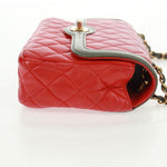 Chanel Two Tone Flap Bag Quilted Lambskin Small - image 4