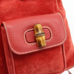 Gucci Gucci bamboo backpack daim mini - image 19