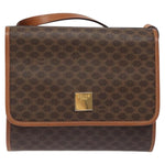 Celine Vintage Macadam Shoulder Bag Canvas and Leather - image 19