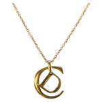 Christian Dior CD Pendant Necklace Metal - image 2