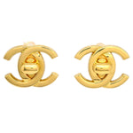 Chanel CC Turnlock Clip-On Earrings Metal - image 1
