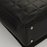 Chanel Chocolate Bar CC Shoulder Bag Quilted Leather Small - image 11