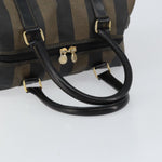 Fendi Vintage Pequin Boston Bag Coated Canvas Medium - image 7
