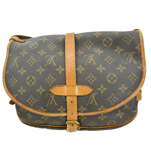 Louis Vuitton Saumur Handbag Monogram Canvas 30