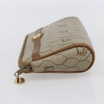 Christian Dior Vintage Honeycomb Zip Pouch Canvas and Leather - image 3