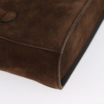 Salvatore Ferragamo Gancini handbag Suede - image 11