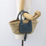 Chloe Marcie Basket Bag Raffia Mini - image 14