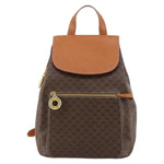 Celine Vintage Macadam Backpack Canvas and Leather - image 19
