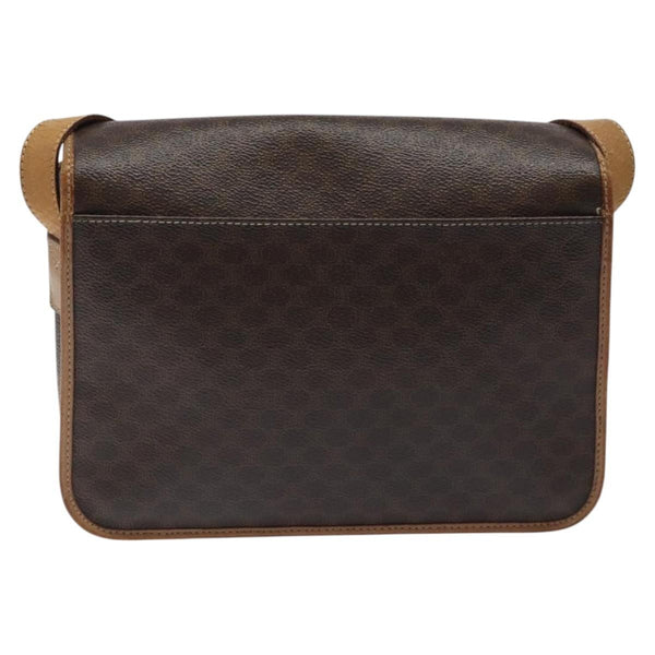 Celine Vintage Macadam Shoulder Bag Canvas and Leather