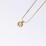 Christian Dior CD Round Pendant Necklace Metal - image 4