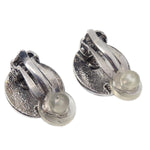Chanel Vintage CC Round Clip-On Earrings Metal Small - image 2