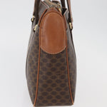 Celine Vintage Macadam Handbag Canvas and Leather - image 4