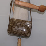 Fendi Vintage Zip Crossbody Bag Zucchino Canvas Medium - image 13