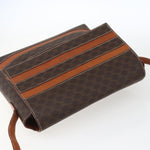 Celine Vintage Macadam Shoulder Bag Canvas and Leather - image 16