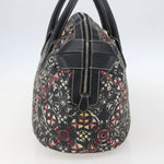 Chanel Optic Coco Bowler Bag Printed Coated Canvas with Caviar Medium - image 3