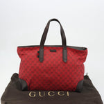 Gucci Original Zip Tote GG Canvas with Leather Large - image 15