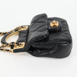 Chanel Lady Handle Flap Card Holder on Chain Quilted Calfskin - image 3