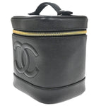 Chanel Vintage Timeless Cosmetic Case Caviar Tall - image 3
