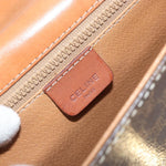 Celine Vintage Macadam Shoulder Bag Canvas and Leather - image 6
