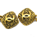 Chanel CC Dangle Earrings Metal - image 3
