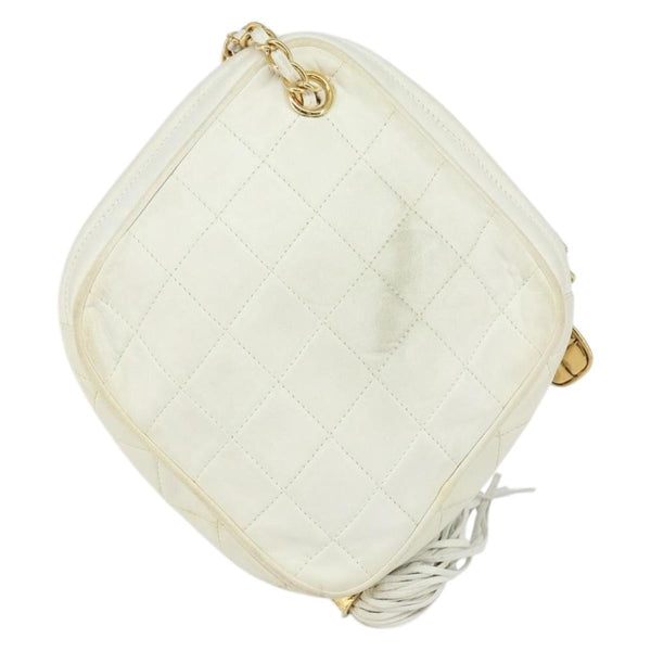 Chanel Vintage Diamond Tassel Crossbody Quilted Lambskin Small