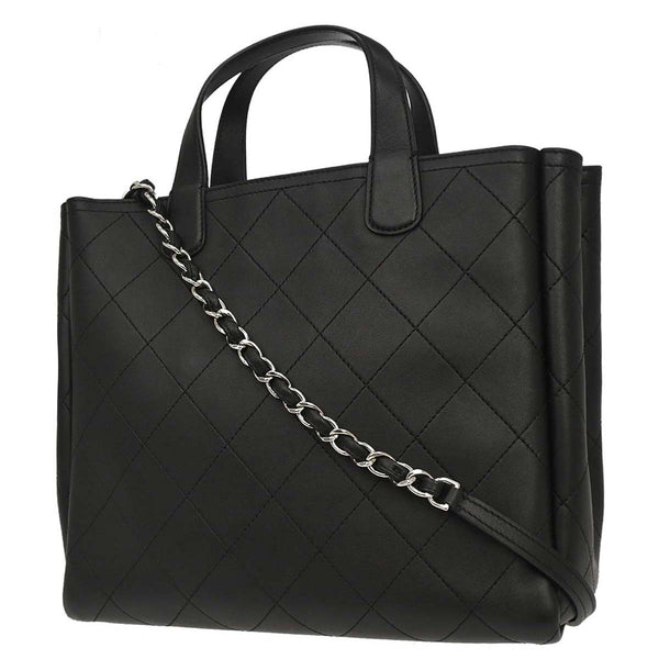 Chanel Covered CC Shopping Tote Stitched Calfskin Medium