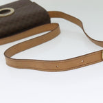 Celine Vintage Macadam Circle Logo Shoulder Bag Canvas and Leather - image 7