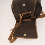 Celine Vintage Drawstring Flap Backpack Macadam Coated Canvas - image 16