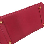 Hermes Birkin Handbag Red Courchevel with Gold Hardware 30 - image 17