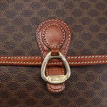 Celine Vintage Macadam Shoulder Bag Canvas and Leather - image 13